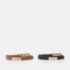 Anna Field 2Pack - Cintura - Black/Cognac