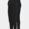2 PackRegular Fit JoggersOverbumpPantaloni SportiviBlack/Black Donna Pantaloni EX429B00O-Q12