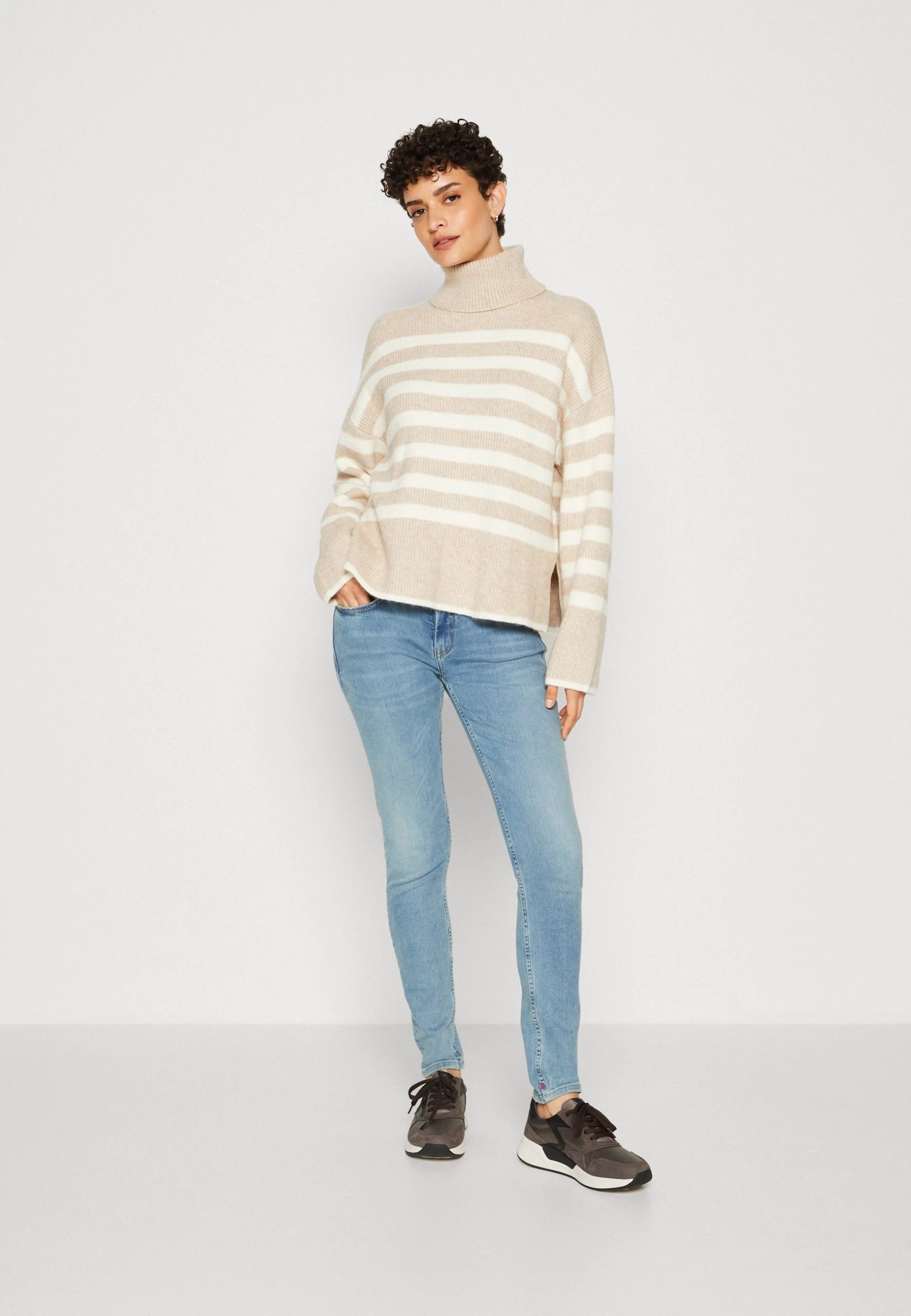 Anna Field MaglioneBeige/White Donna Maglieria AN621I0J3-B11 5 Anna Field MaglioneBeige/White Donna Maglieria AN621I0J3-B11 - immagine 5