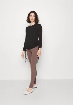 Leggings MaternityLeggingsBlackMottled Dark Brown Donna Pantaloni EX429B00D-Q15