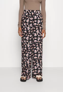 PantaloniBlack/Multi-Coloured Donna Pantaloni ANH21A00W-Q12