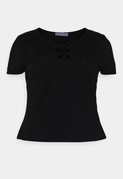 Curvy Front LaceT-Shirt Basic Black Donna T-shirt E Top AX821D06O-Q11 -Anna Field 53bcc5dad09d411ca251039448d5535a scaled