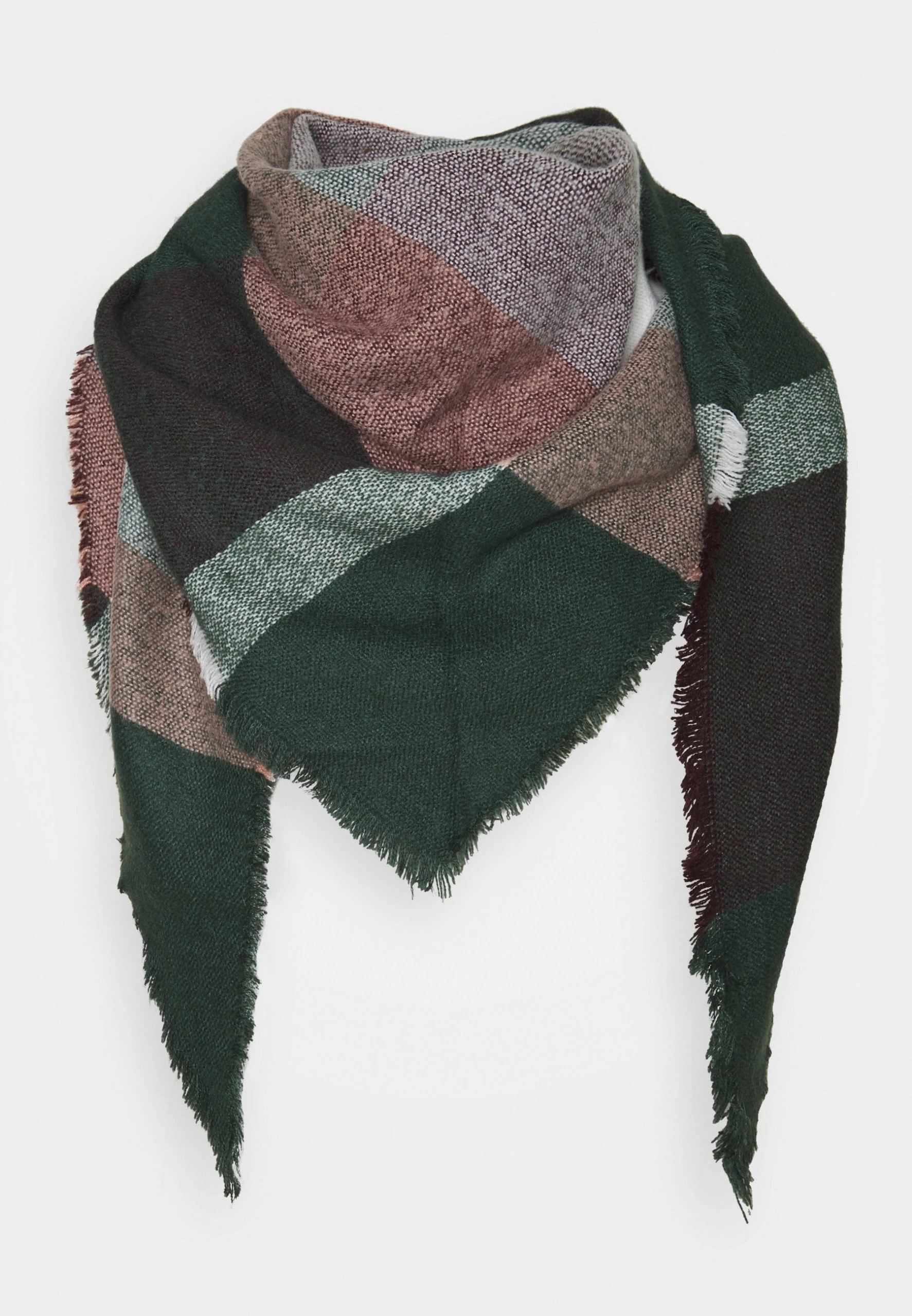 Anna Field Foulard - Dark Green/Light Pink 1 Anna Field Foulard - Dark Green/Light Pink