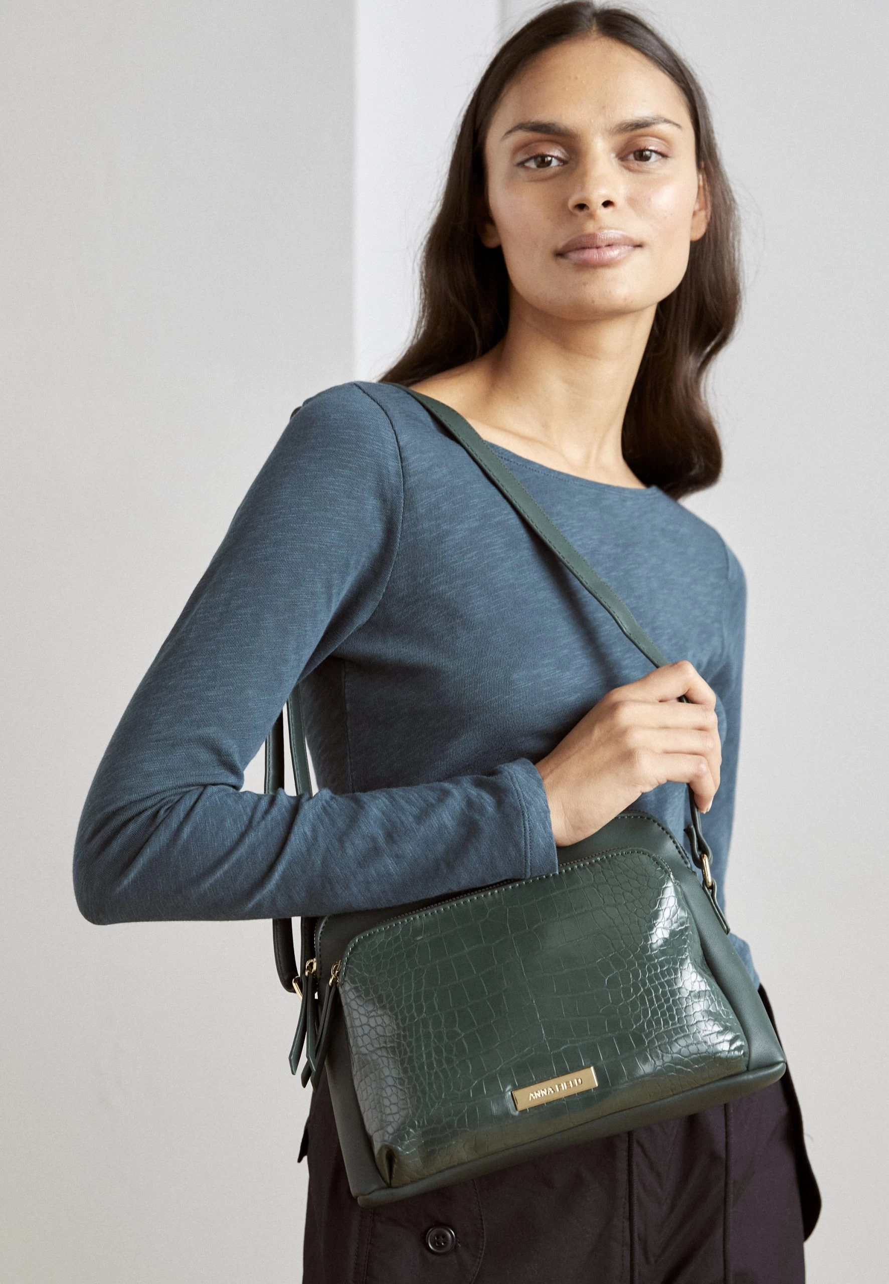 Anna Field Borsa A Tracolla - Dark Green 1 Anna Field Borsa A Tracolla - Dark Green